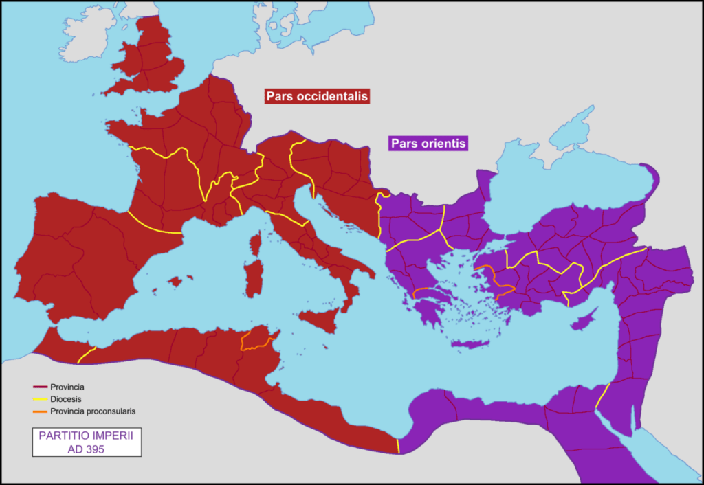 Chi ha diviso in due l’Impero Romano?