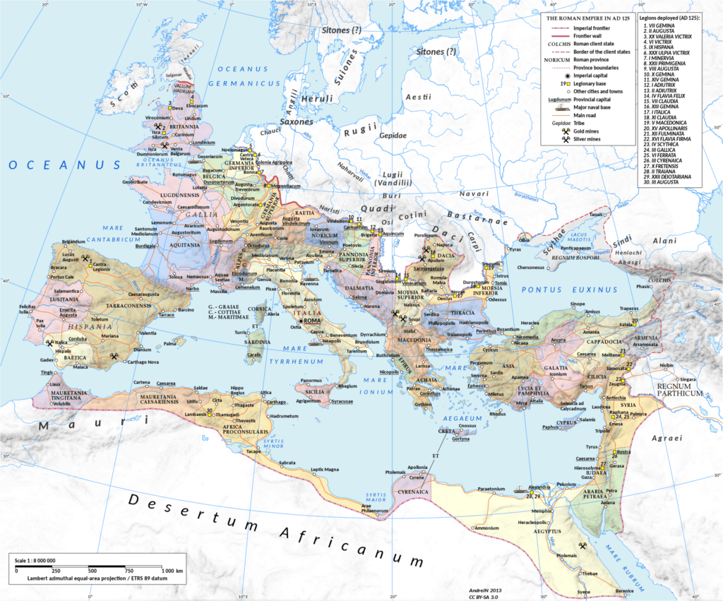 Quali paesi governarono i romani?
